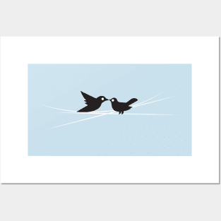 Birds illustration Posters and Art